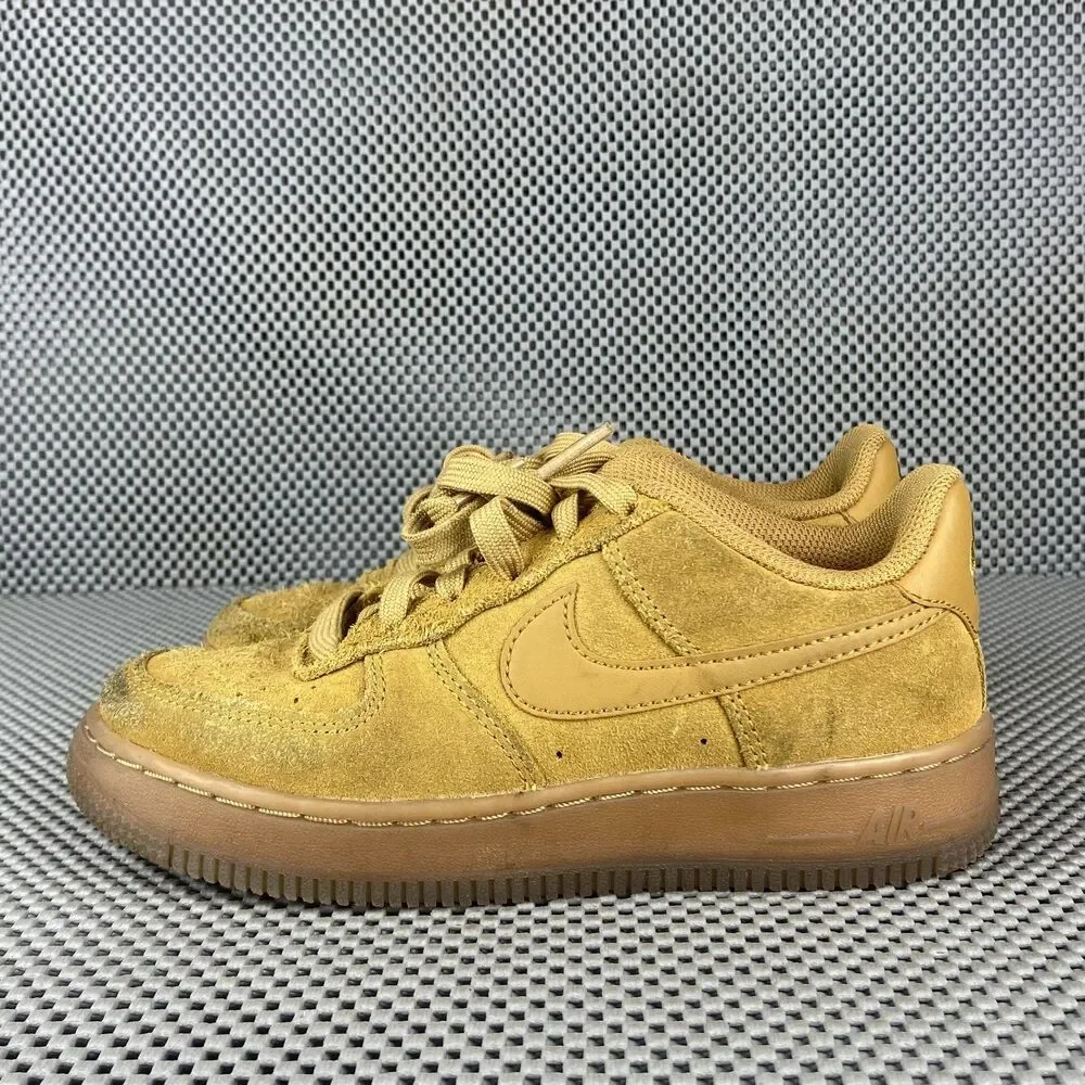 Nike Air Force 1 LV8  Sneakers Kids 2Y Brown Logo Lace Up Casual Outdoors